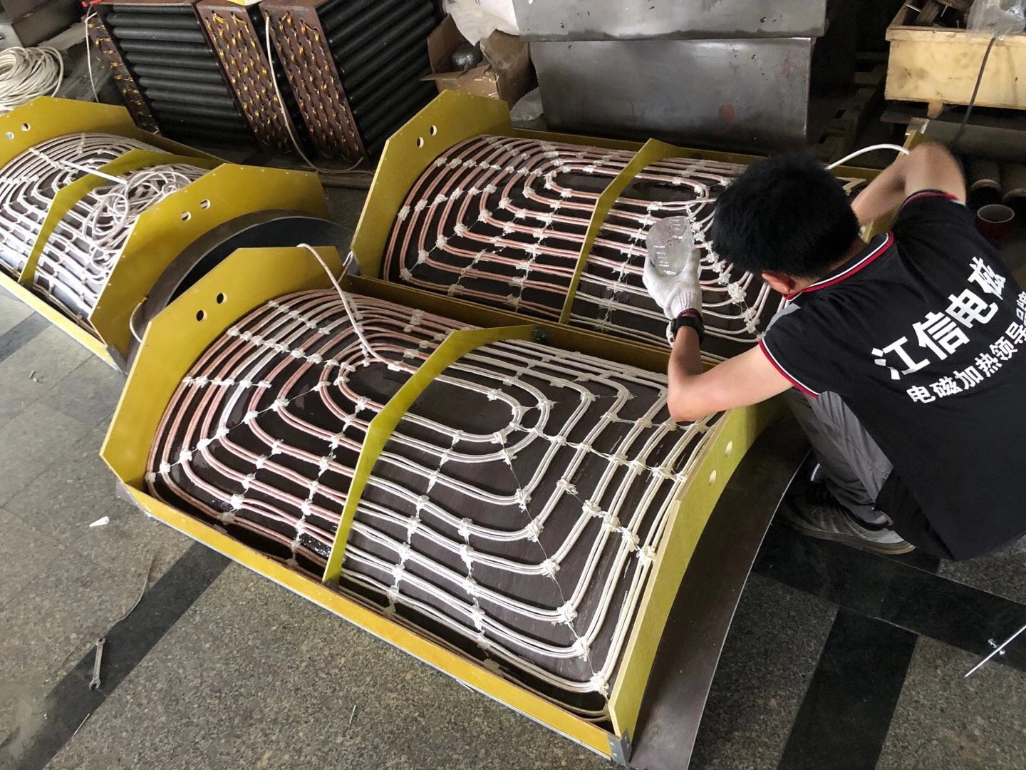 滚筒电磁加热线圈 滚筒电磁加热线圈